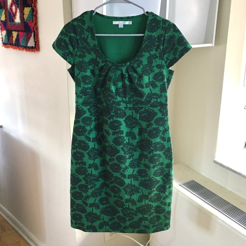 Uptown Floral Jersey Cap Sleeve Dress